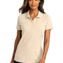 Port Authority Womens React SuperPro Snag Resistant Short Sleeve Polo Shirt - Ecru