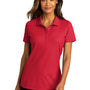 Port Authority Womens React SuperPro Snag Resistant Short Sleeve Polo Shirt - Rich Red