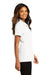 Port Authority LK810 Womens React SuperPro Snag Resistant Short Sleeve Polo Shirt White Model Side