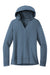 Port Authority LK826 Womens Microterry Snag Resistant Hooded Sweatshirt Hoodie Dusk Blue Flat Front