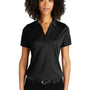 Port Authority Womens C-Free Performance Moisture Wicking Short Sleeve Polo Shirt - Deep Black