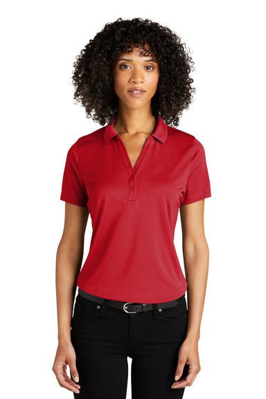 Port Authority LK863 Womens C-Free Performance Moisture Wicking Short Sleeve Polo Shirt Rich Red Model Front