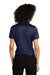 Port Authority LK863 Womens C-Free Performance Moisture Wicking Short Sleeve Polo Shirt True Navy Blue Model Back