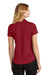 Port Authority LK864 Womens C-Free Performance Moisture Wicking Short Sleeve Polo Shirt Rich Red Model Back