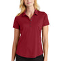 Port Authority Womens C-Free Performance Moisture Wicking Short Sleeve Polo Shirt - Rich Red - NEW