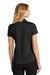 Port Authority LK864 Womens C-Free Performance Moisture Wicking Short Sleeve Polo Shirt Deep Black Model Back