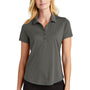 Port Authority Womens C-Free Performance Moisture Wicking Short Sleeve Polo Shirt - Steel Grey