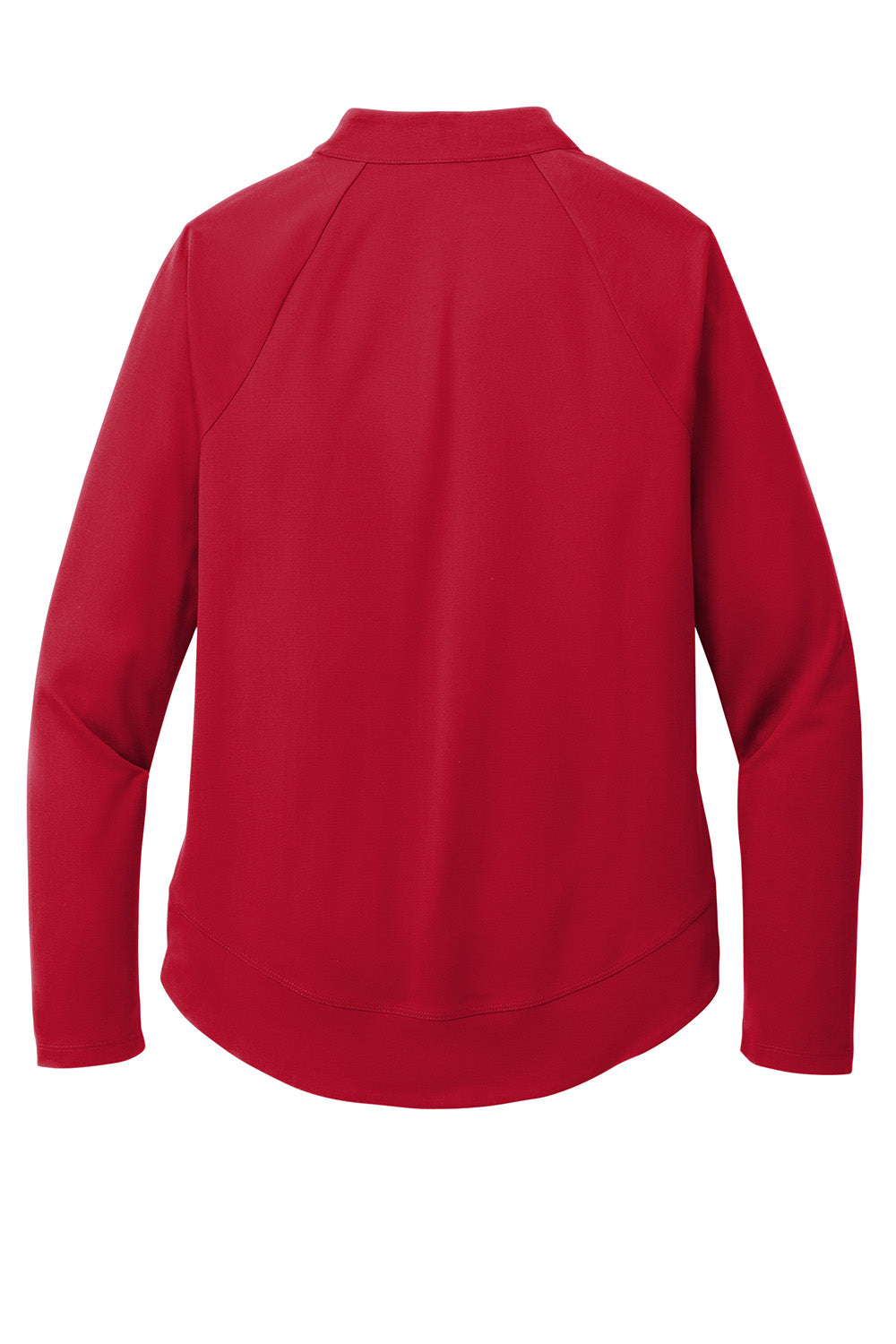 Port Authority LK870 Womens C-FREE Cypress 1/4 Zip Sweatshirt Rich Red Flat Back