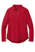 Port Authority LK870 Womens C-FREE Cypress 1/4 Zip Sweatshirt Rich Red Flat Front