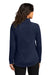 Port Authority LK870 Womens C-FREE Cypress 1/4 Zip Sweatshirt True Navy Blue Model Back