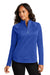 Port Authority LK870 Womens C-FREE Cypress 1/4 Zip Sweatshirt True Royal Blue Model Front