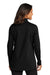 Port Authority LK880 Womens C-FREE Double Knit 1/4 Zip Sweatshirt Deep Black Model Back