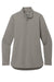 Port Authority LK880 Womens C-FREE Double Knit 1/4 Zip Sweatshirt Smoke Grey Flat Front