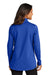 Port Authority LK880 Womens C-FREE Double Knit 1/4 Zip Sweatshirt True Royal Blue Model Back