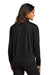 Port Authority LK881 Womens C-FREE Double Knit Full Zip Sweatshirt Deep Black Model Back