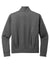 Port Authority LK881 Womens C-FREE Double Knit Full Zip Sweatshirt Heather Steel Grey Flat Back