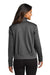 Port Authority LK881 Womens C-FREE Double Knit Full Zip Sweatshirt Heather Steel Grey Model Back