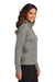 Port Authority LK881 Womens C-FREE Double Knit Full Zip Sweatshirt Smoke Grey Model Side