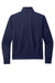 Port Authority LK881 Womens C-FREE Double Knit Full Zip Sweatshirt True Navy Blue Flat Back