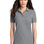 Port & Company Womens Core Stain Resistant Short Sleeve Polo Shirt - Heather Grey