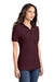 Port & Company LKP155 Womens Core Stain Resistant Short Sleeve Polo Shirt Athletic Maroon Model 3q