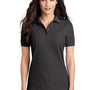 Port & Company Womens Core Stain Resistant Short Sleeve Polo Shirt - Charcoal Grey