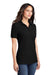 Port & Company LKP155 Womens Core Stain Resistant Short Sleeve Polo Shirt Jet Black Model 3q