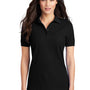 Port & Company Womens Core Stain Resistant Short Sleeve Polo Shirt - Jet Black