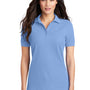 Port & Company Womens Core Stain Resistant Short Sleeve Polo Shirt - Light Blue