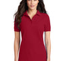 Port & Company Womens Core Stain Resistant Short Sleeve Polo Shirt - Red