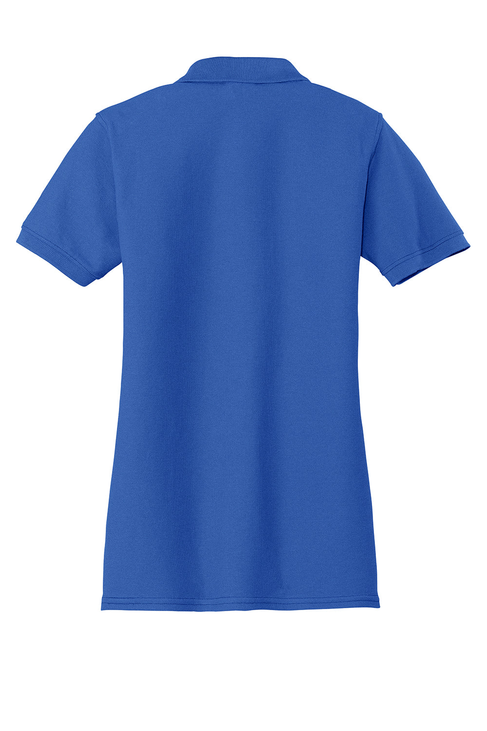 Port & Company LKP155 Womens Core Stain Resistant Short Sleeve Polo Shirt Royal Blue Flat Back