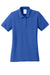 Port & Company LKP155 Womens Core Stain Resistant Short Sleeve Polo Shirt Royal Blue Flat Front