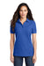 Port & Company LKP155 Womens Core Stain Resistant Short Sleeve Polo Shirt Royal Blue Model Front