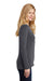 Port Authority LM1008 Womens Concept Long Sleeve Cardigan Sweater Smoke Grey Model Side