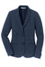 Port Authority LM2000 Womens Knit Button Down Blazer Deep Navy Blue Flat Front