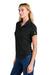 New Era LNEA225 Womens Power Short Sleeve Polo Shirt Black Model Side