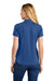 New Era LNEA225 Womens Power Short Sleeve Polo Shirt Heather Royal Blue Model Back