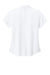 New Era LNEA225 Womens Power Short Sleeve Polo Shirt White Flat Back