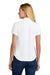 New Era LNEA225 Womens Power Short Sleeve Polo Shirt White Model Back