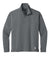 New Era LNEA228 Womens Power 1/4 Zip Sweatshirt Heather Shadow Grey Flat Front