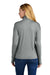 New Era LNEA228 Womens Power 1/4 Zip Sweatshirt Heather Shadow Grey Model Back