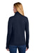 New Era LNEA228 Womens Power 1/4 Zip Sweatshirt True Navy Blue Model Back