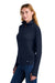 New Era LNEA228 Womens Power 1/4 Zip Sweatshirt True Navy Blue Model Side