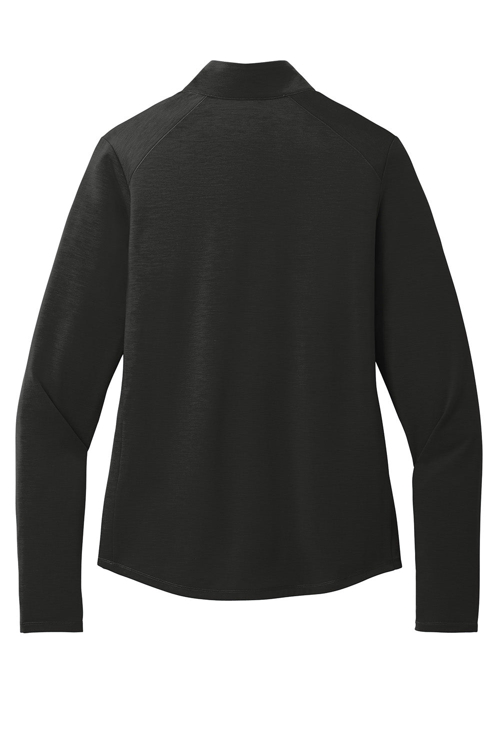 Ogio LOG153 Womens Motion 1/4 Zip Sweatshirt Blacktop Flat Back