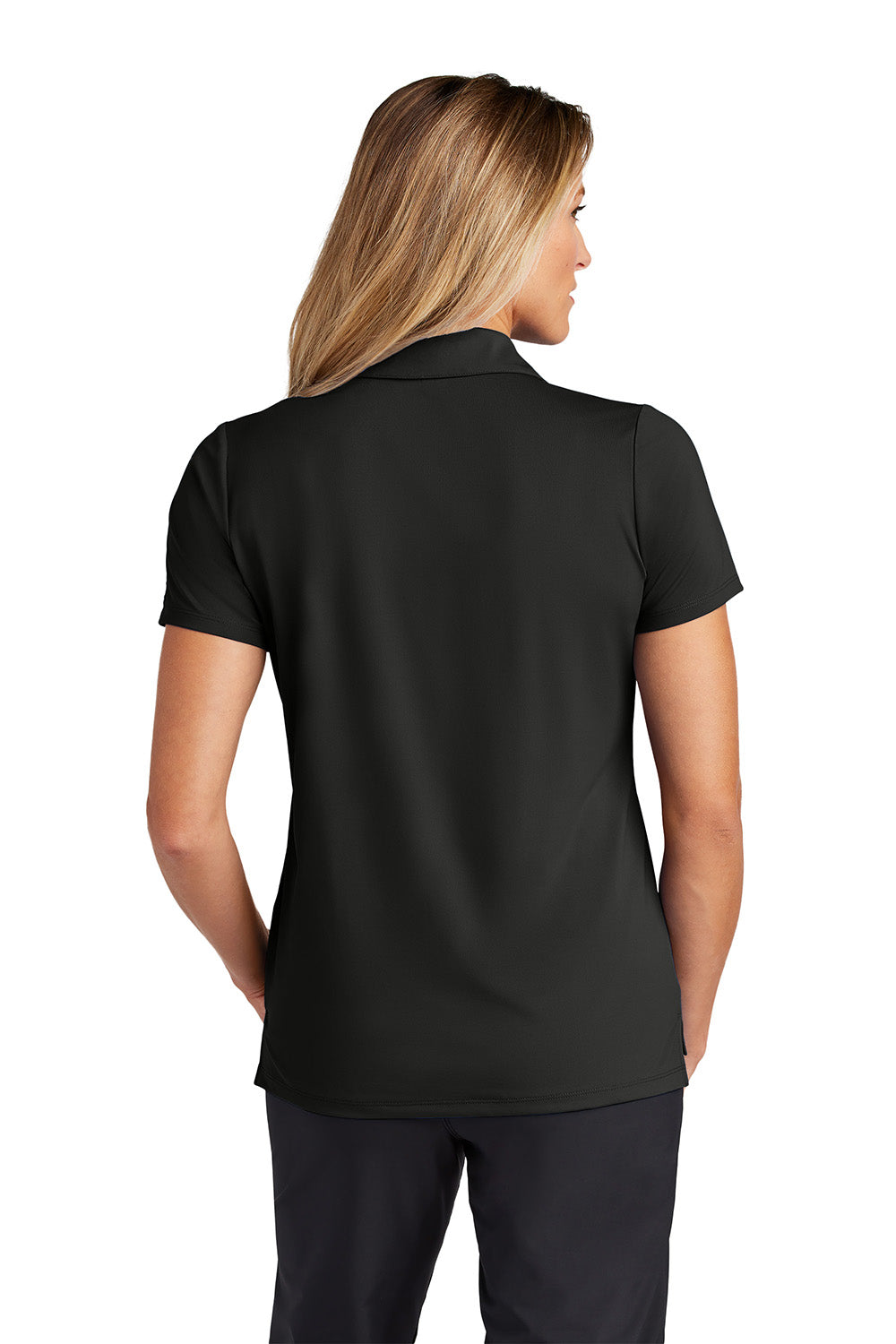 Ogio LOG170 Womens Regain Short Sleeve Polo Shirt Blacktop Model Back