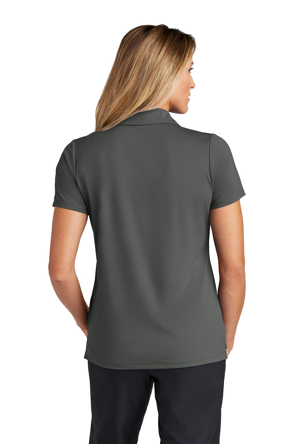 Ogio LOG170 Womens Regain Short Sleeve Polo Shirt Tarmac Grey Model Back