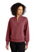 Ogio LOG861 Womens Transcend 1/4 Zip Sweatshirt Soft Ruby Red Model Front