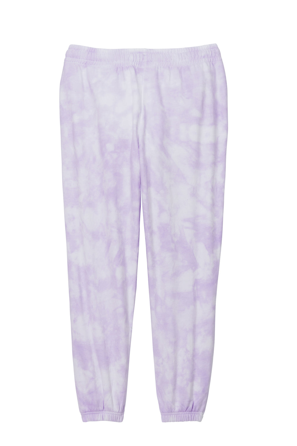 Port & Company LPC140P Womens Beach Wash Tie Dye Sweatpants w/ Pockets Amethyst Purple Flat Back