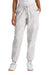 Port & Company LPC140P Womens Beach Wash Tie Dye Sweatpants w/ Pockets Dove Grey Model Front