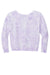 Port & Company LPC140V Womens Beach Wash Tie Dye V-Neck Sweatshirt Amethyst Purple Flat Back